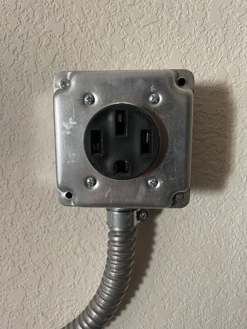 NEMA 14-50 outlet installed for Electrical Panel Upgrade in South Miami