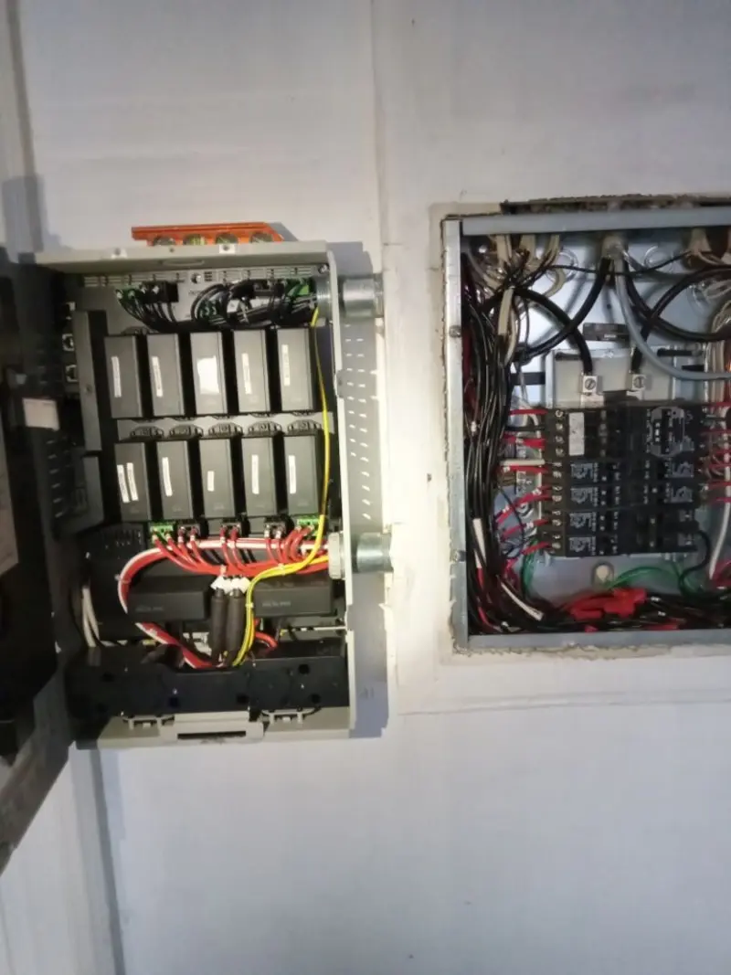 Electrical panel upgrade completed for Security Camera Wiring in South Miami
